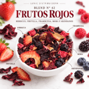BLEND N° 42 - FRUTOS ROJOS - (HIBISCUS, FRUTILLA, FRAMBUESA, MORA Y ARÁNDANOS)