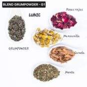 Blend linea importada - G1 - Te GUNPOWDER , Menta , Canela , Manzanilla , Rosas