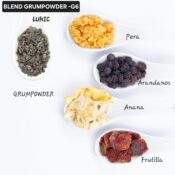Blend linea importada - G5 - Te GUNPOWDER,  Pera, Frutilla, Anana, Arandanos