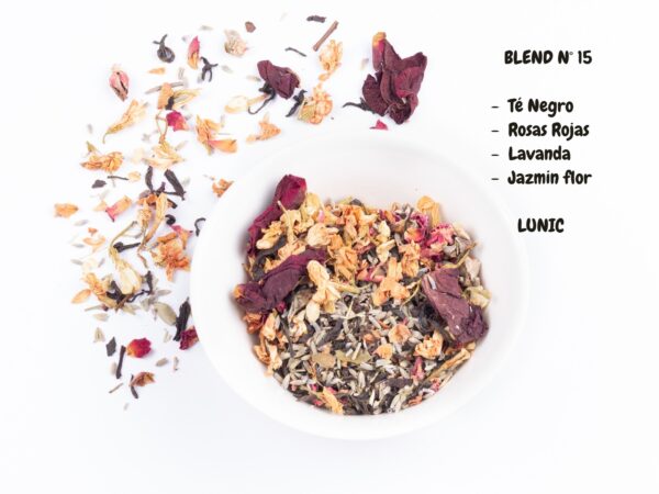 Blend Nº 15 - Té negro, rosas, lavanda y Jazmín