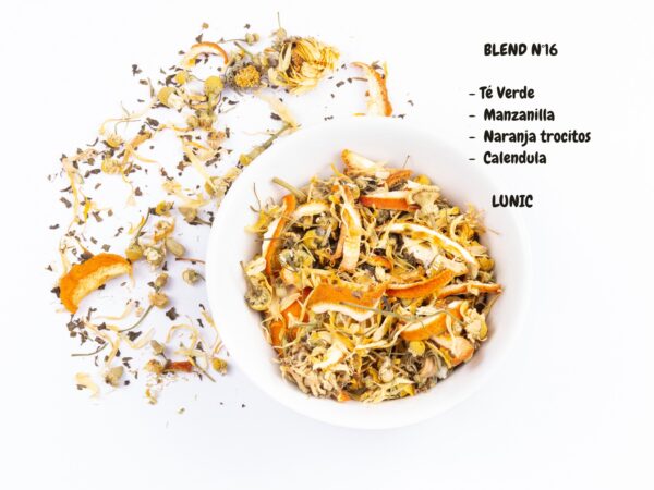 Blend Nº 16 - Té verde, manzanilla, naranja y caléndula