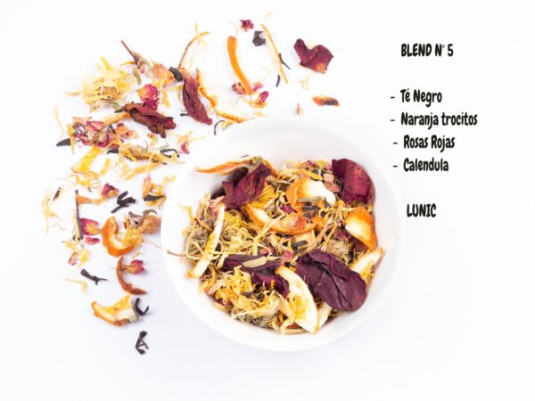 Blend Nº 5 - Té negro, naranja, rosas y Caléndula