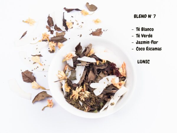 Blend Nº 7 - Té verde, Té blanco, jazmin flor y coco
