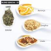 Blend linea importada - S1 - Te SENCHA, naranja, limon, jengibre (REFRESCANTE)