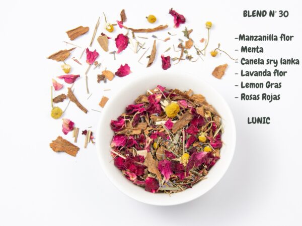 Blend Nº 30 - Manzanilla, menta, canela, lavanda, lemon y rosas