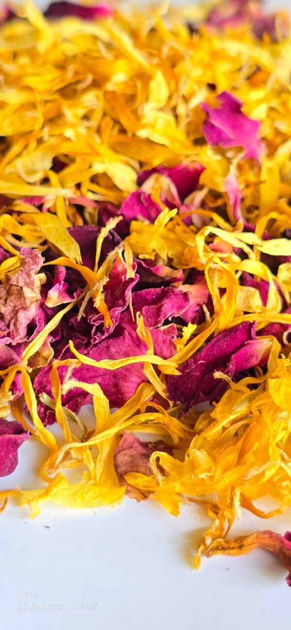 Flores secas mixtas premium - CD 7 (Rosa y calendula) - Image 5