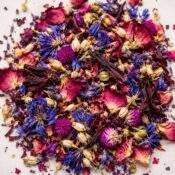 Flores secas mixtas premium - CD 9 Especial (Aciano flor, rosas, hibiscus, flor de malva, siempre viva, jazmin)