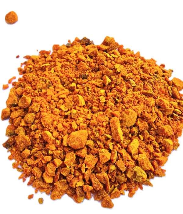Curcuma picada en trozos para infusion
