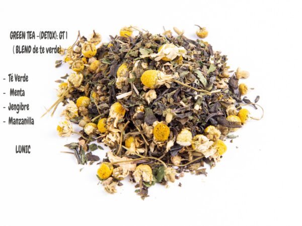 GREEN TEA (BLEND de te verde) - GT1 Te Verde , Menta , Jengibre ,Manzanilla (DETOX)