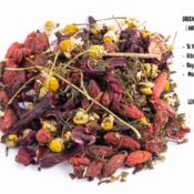 GREEN TEA (BLEND de te verde) - GT4 Te Verde , Hibiscus , Bayas de goji , Manzanilla ( ANTIOXIDANTE)