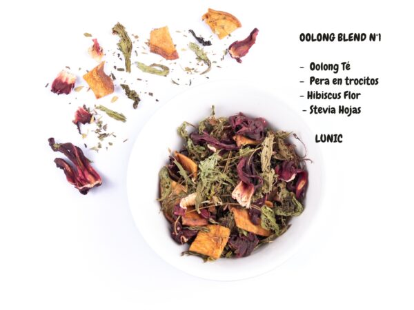 BLEND OOLONG (Te azul) - OL1 (Energizante) OOLONG, PERA, HIBISCUS, STEVIA