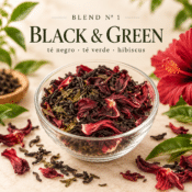 BLEND Nº 1 – BLACK & GREEN (Té Negro, Té Verde e Hibiscus).