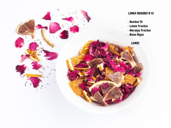TE ROOIBOS BLENDS (R10) - ROOIBOS, LIMON, NARANJA Y ROSAS ROJAS