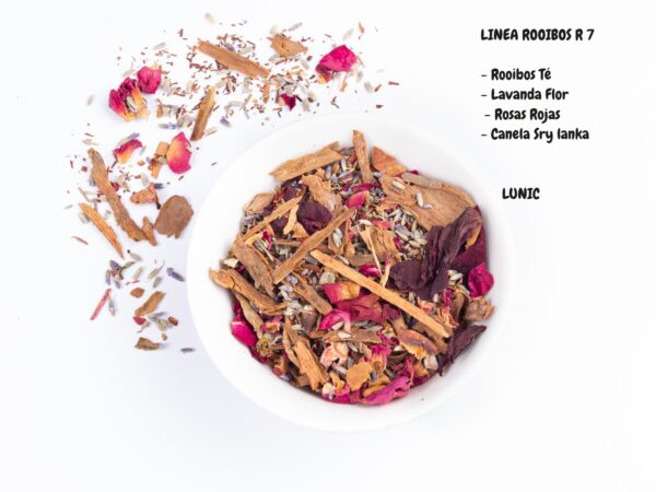 TE ROOIBOS BLENDS (R07) - ROOIBOS, LAVANDA, ROSAS ROJAS Y CANELA