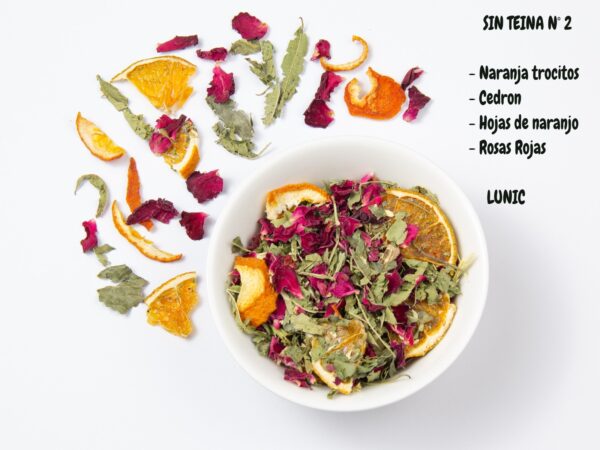 SIN TEINA Nº 2 - NARANJA PICADA , CEDRON , HOJAS DE NARANJO , ROSAS