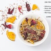 SIN TEINA Nº 5 - HIBISCUS , ROSA MOSQUETA , LEMON GRAS , NARANJA