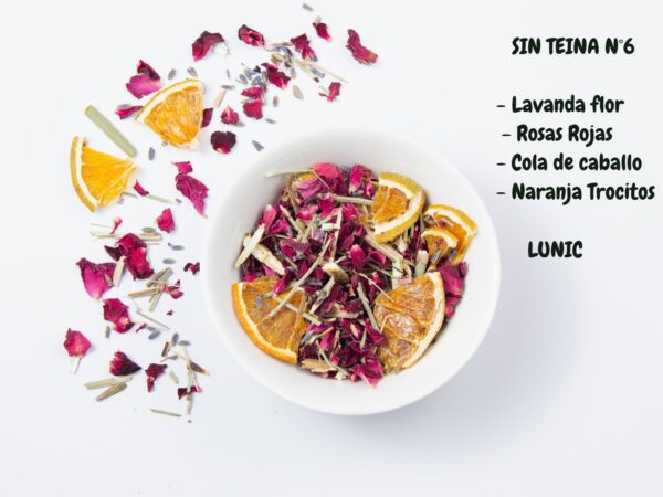 SIN TEINA Nº 6 - LAVANDA , ROSAS , COLA DE CABALLLO , NARANJA PICADA