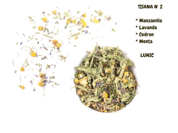 Tisana Nº 2-Topping para mate (Manzanilla ,Lavanda , Cedron , Menta)