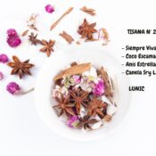 Tisana Nº 23 - Topping para mate SIEMPRE VIVA, COCO ESCAMAS, ANIS ESTRELLADO Y CANELA SRY LANKA