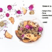 Tisana Nº 26 - Topping para mate SIEMPRE VIVA , PERAS , CENTELLA ASIATICA , LAVANDA FLOR