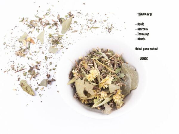 Tisana Nº 8-Topping para mate (Boldo, Marcela, Incayuyo, Menta )