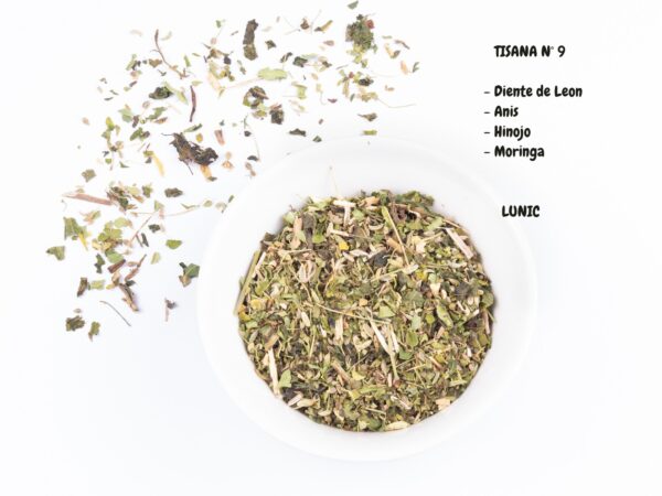 Tisana Nº 9-Topping para mate (Diente de leon, Anis en grano, Hinojo, Moringa )