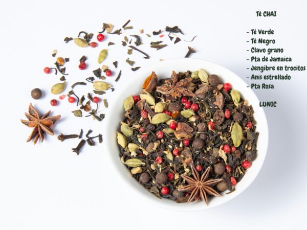 Blend N° 25 - TE CHAI (Te verde, te negro, clavo, jamaica, jengibre, anis estrellado)