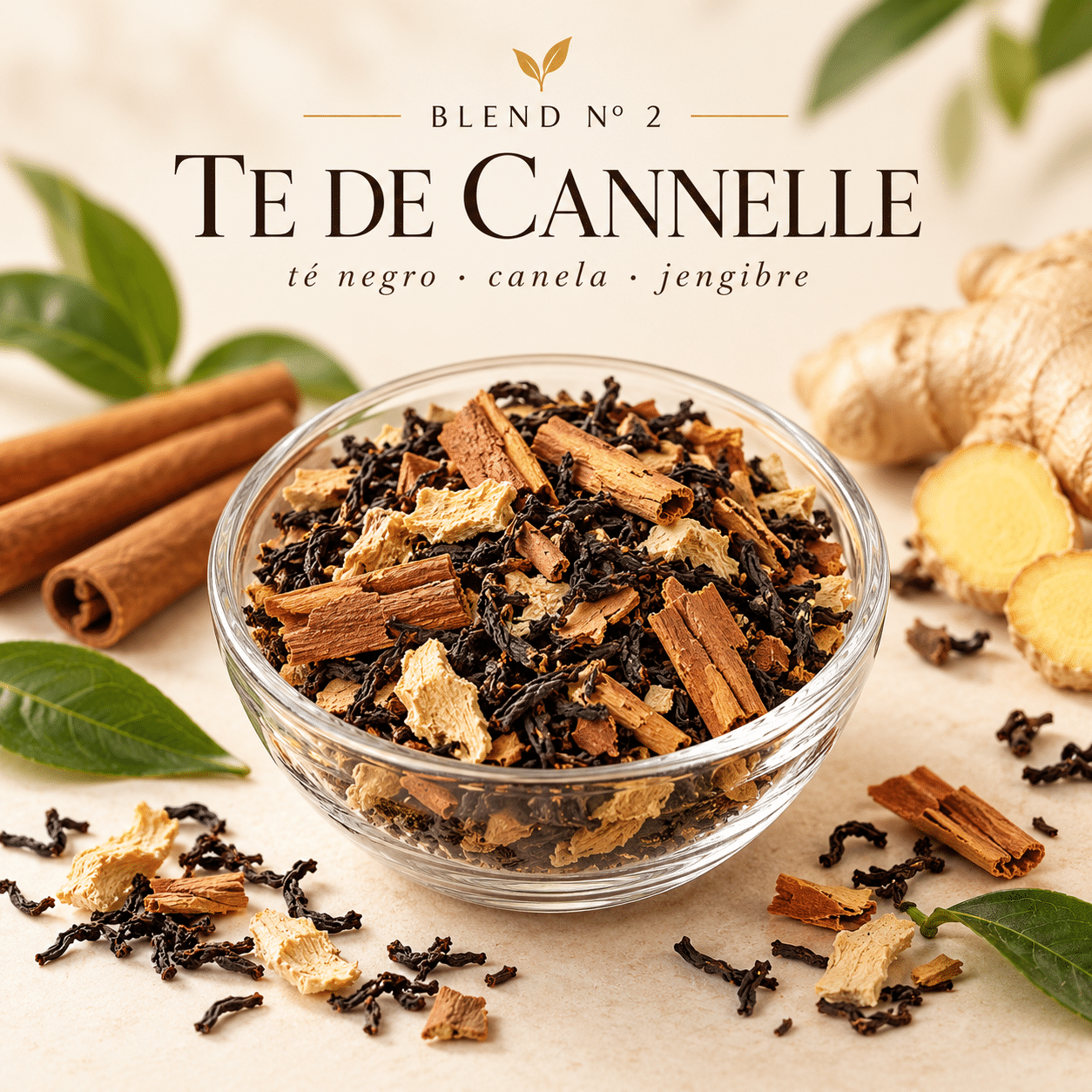 BLEND Nº 2 – TE DE CANNELLE (Té Negro, Canela y Jengibre)