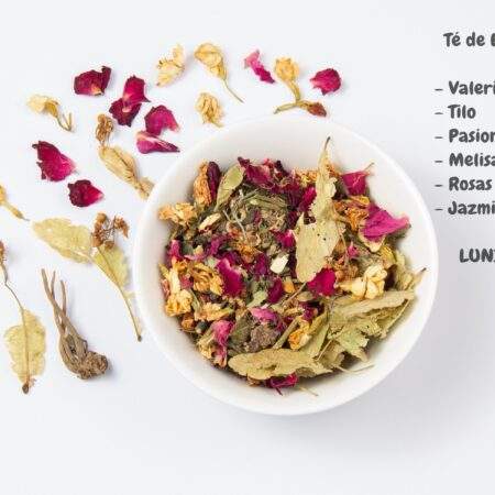 Blend Nº 38 - Te de ensueño (valeriana, tilo, pasionaria, melisa, rosas y jazmin)