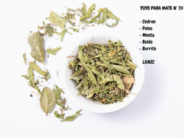 Blend Nº 39 - Hierbas para mate (cedron, poleo, menta, boldo, burrito)