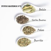 Yuyos materos - Nº 3 (yerba buena, poleo, boldo, burrito)