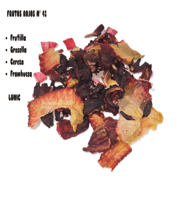 FRUTOS ROJOS  - BLEND N° 42 ( Frutilla , hibiscus , frambuesa , cereza)